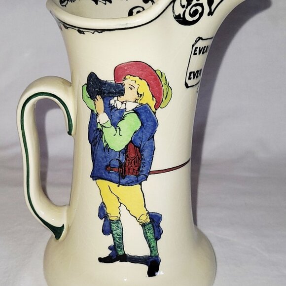 Royal Doulton - New Cavalier Jug "Ever Drink Ever Dry" Pitcher 7" tall - Ex Cond - Picture 3 of 7